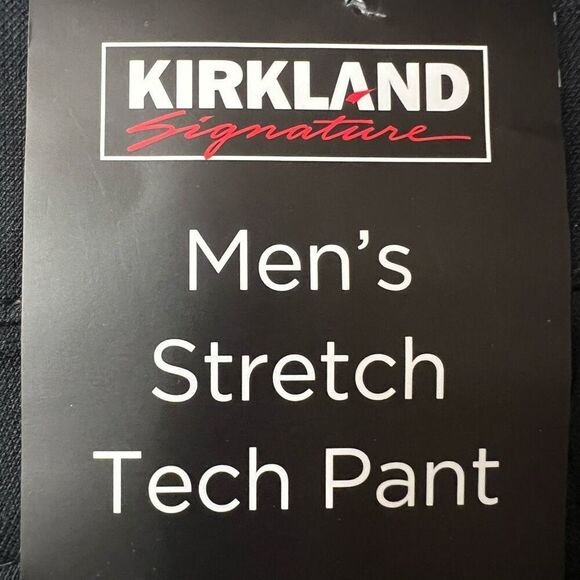 NWT KIRKLAND SIGNATURE Men’s Stretch Tech Pant 32x34 Black Zip Pockets Comfort - Picture 7 of 15